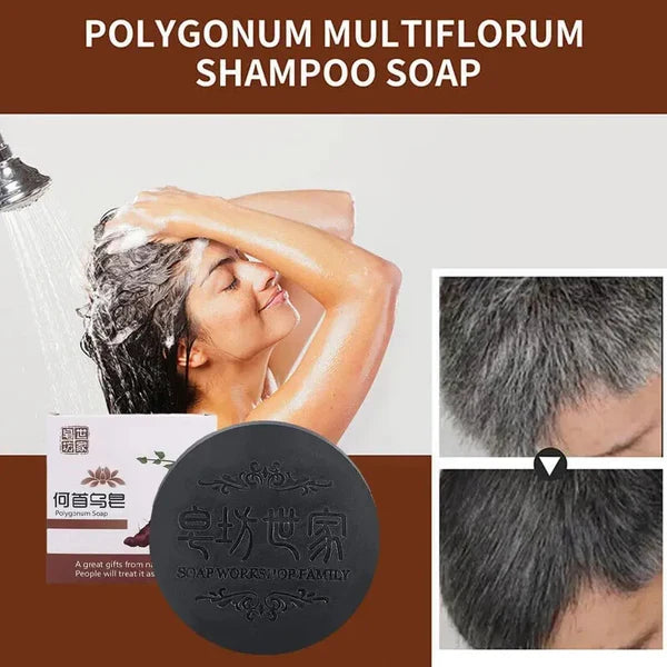 Polygonum Handmade Soap Deep Cleansing Strengthen Nourish Shampoo Soap Refreshing Control Oil Anti-dandruff Hair Care