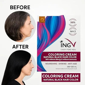 ING-V Hair Colour - 100% Allergy Free - 1000ml