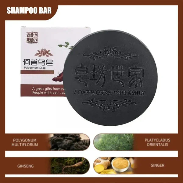 Polygonum Handmade Soap Deep Cleansing Strengthen Nourish Shampoo Soap Refreshing Control Oil Anti-dandruff Hair Care