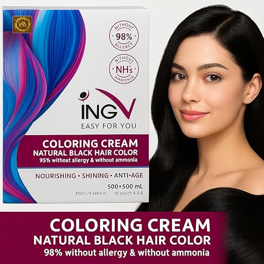 ING-V Hair Colour - 100% Allergy Free - 1000ml