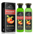 Natural Fruit Vineger Black Gel Hair Color | Natural Hair Dye for Men & Women | No Ammonia & No PPD, Long-Lasting, Gentle on Scalp | 100% Gray Hair Coverage